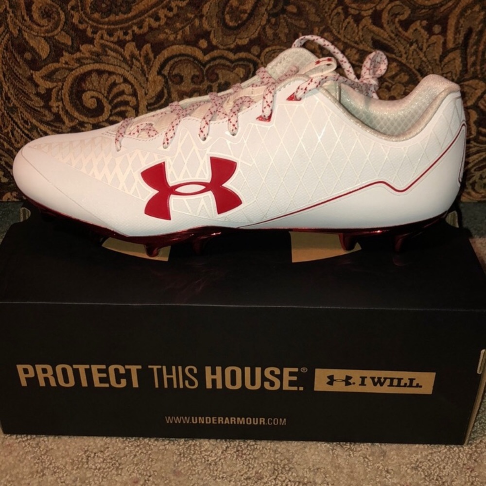 Under Armour low-top football cleats